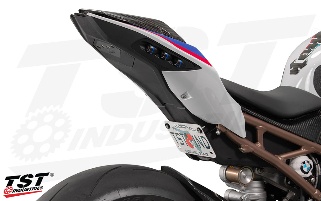 Toss the factory fender for a race-inspired and low mount design.