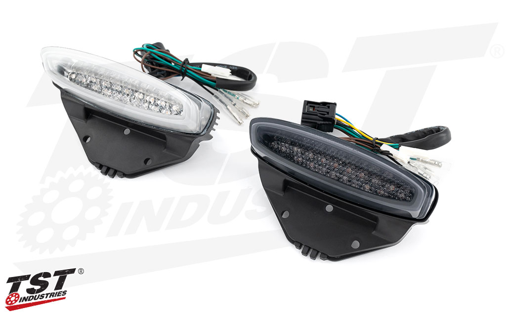 Compare the clear and smoke CRF300L TST Integrated Tail Light