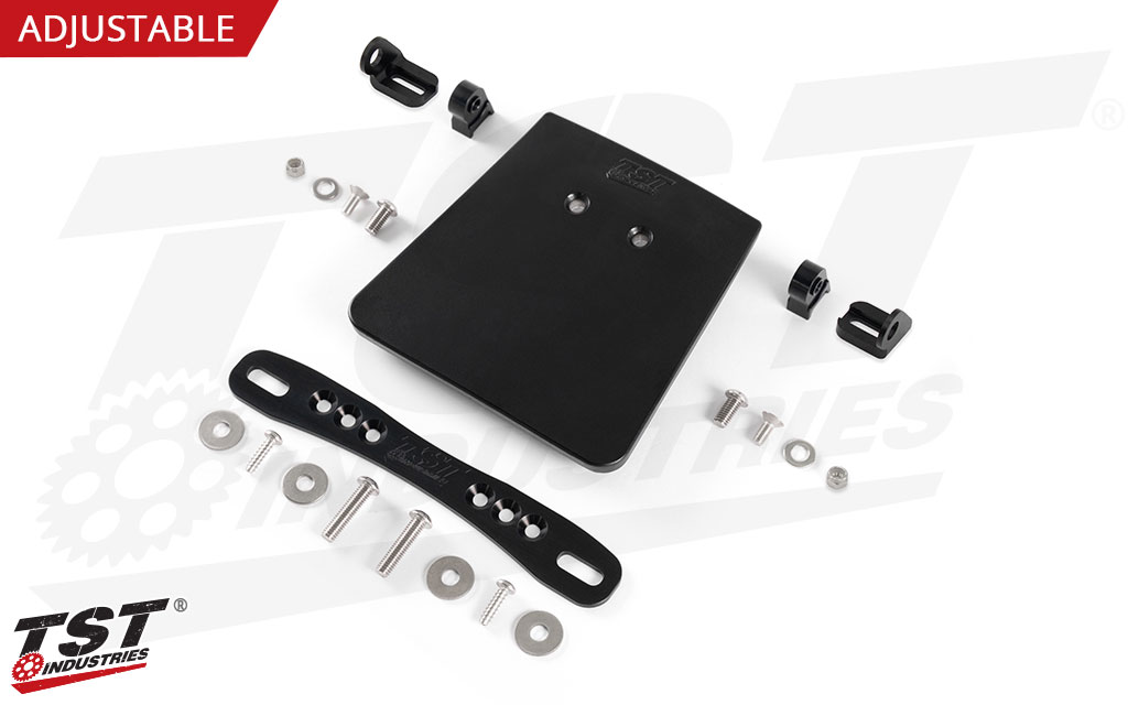 Choose the mounting location and angle that fits your style with high end CNC machined components.
