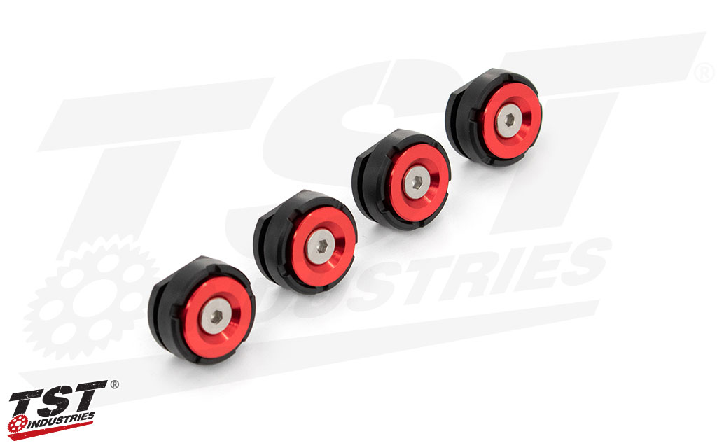 TST Undertail Anodized Hardware Kit. (Red Anodized Washer Shown)