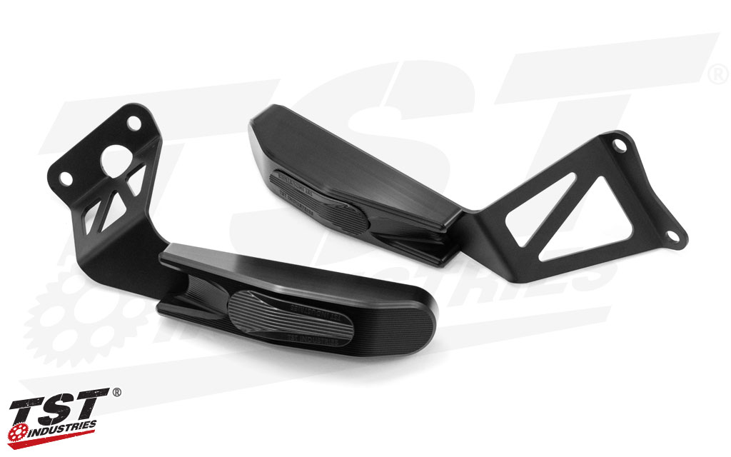 TST Dual Point Frame Slider kit for the 2024+ Yamaha MT-09.