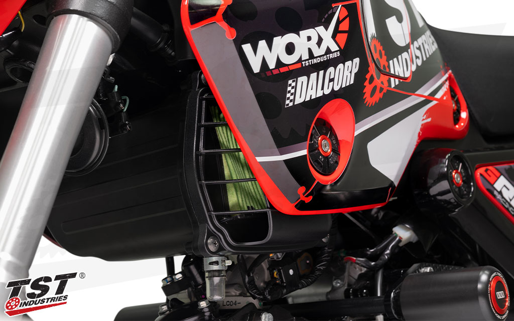 Gain improved performance with the TST WORX Airbox Cover.