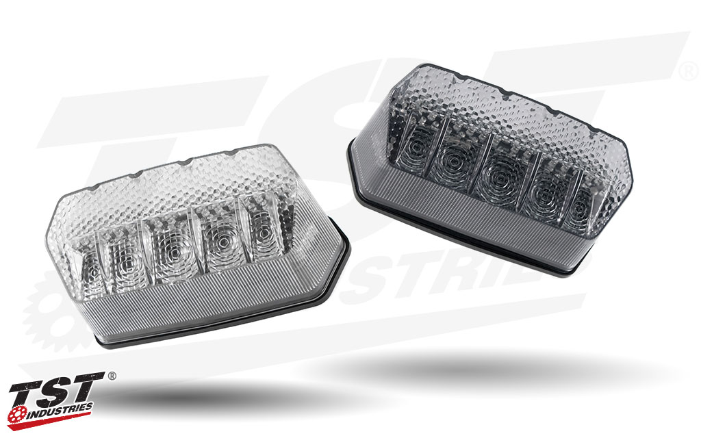 Choose between clear or smoke integrated tail light.