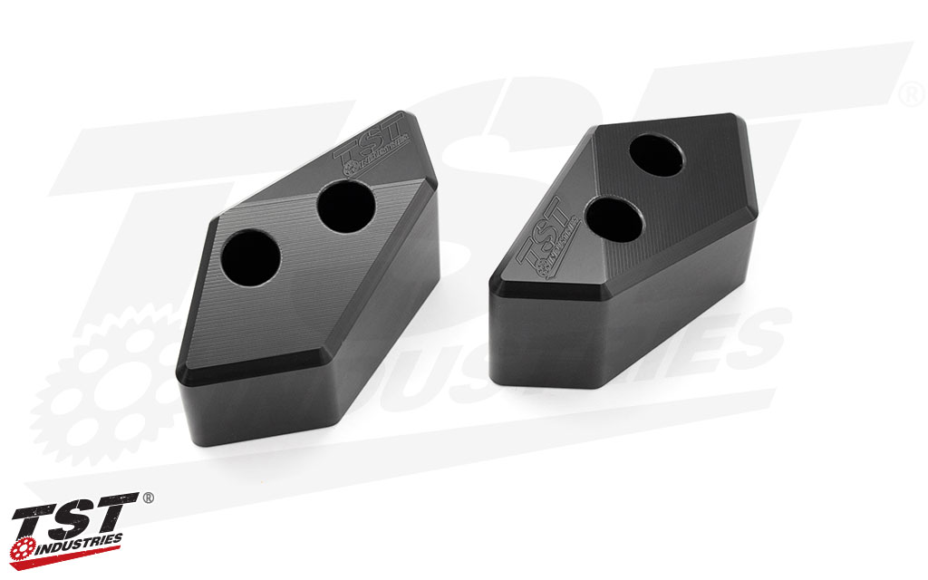 Robust delrin frame sliders provide initial impact absorption and a sacrificial sliding surface.