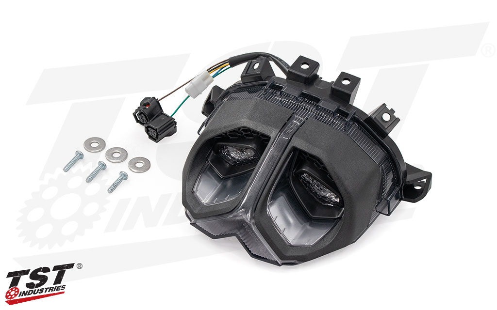 What's included in the TST Programmable And Sequential LED Integrated Tail Light For Yamaha MT-09 2024+