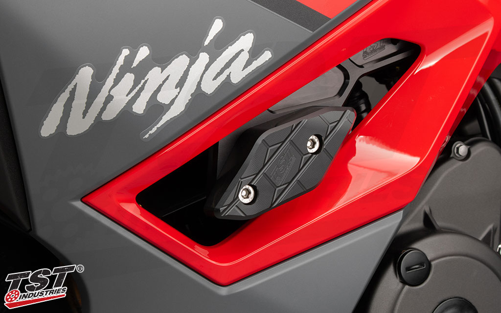 No-Cut design ensures you don't need to modify your stock Ninja 500 fairings.