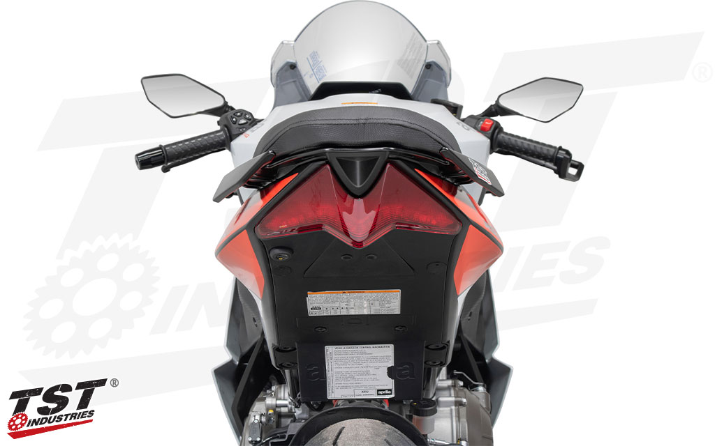 Designed to follow the shape of the stock undertail and blend in with the surrounding parts of your Aprilia RS 457.