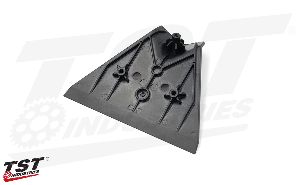 Installs to fill the gap left behind from removing the stock fender on your Aprilia RS 457.