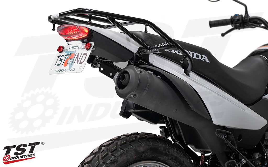 Super bright LEDs and our proprietary light weight design elevate the rear of the 2023+ XR150L to the modern era.