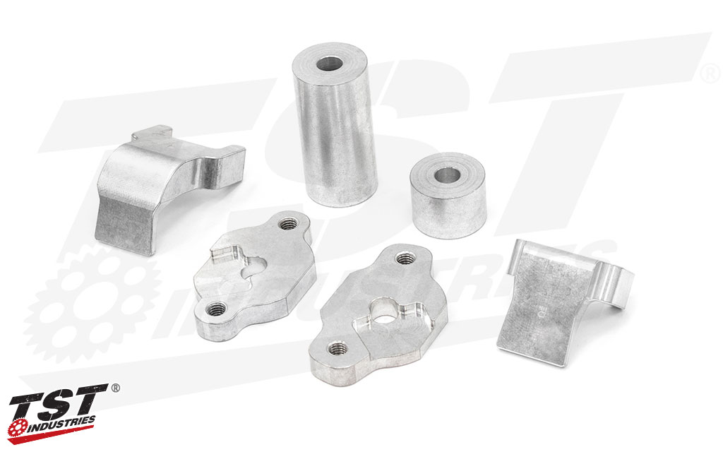 CNC machined mounting brackets designed to be installed without any modification required.
