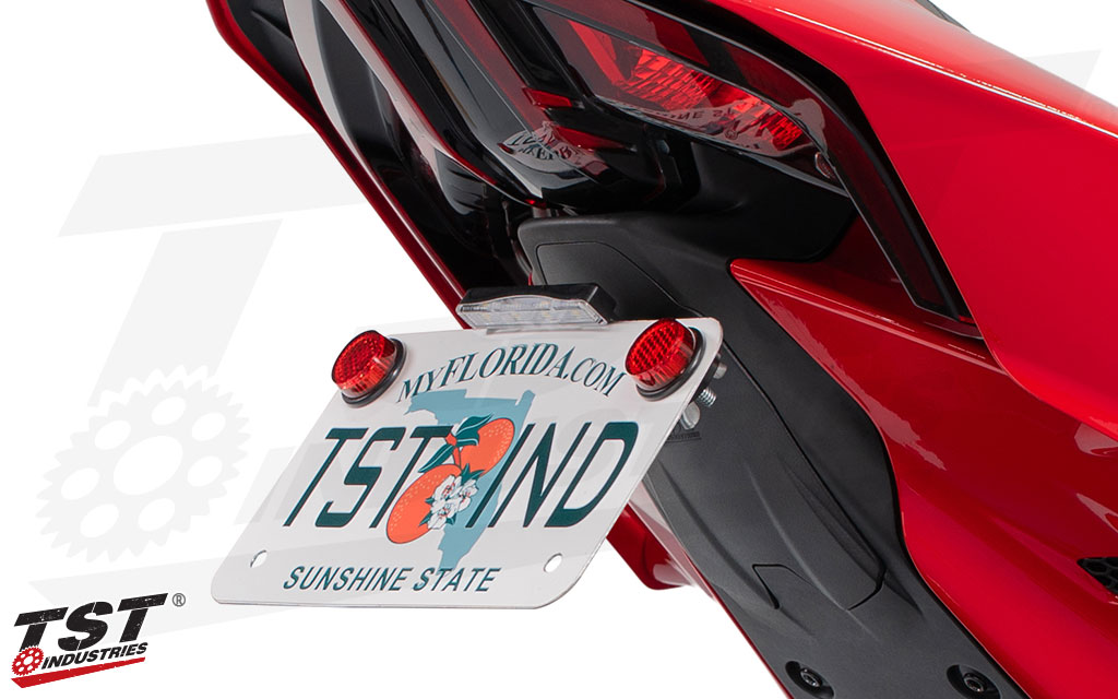 Works with most license plate bracket setups.
