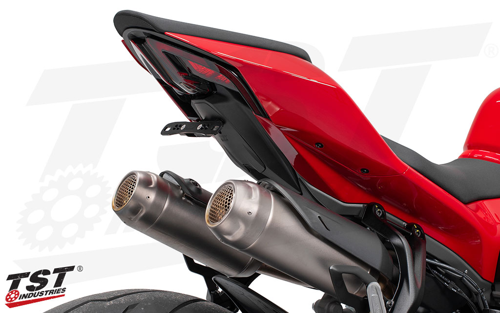 High Quality Materials Create An Extremely Lightweight And Sleek Tail Tidy Solution For The Ducati Streetfighter V4 / V2