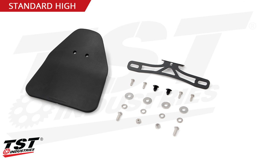 TST Elite-1 Fender Eliminator for Yamaha YZF-R3 2025+ - What's included in the Standard High Mount Kit.