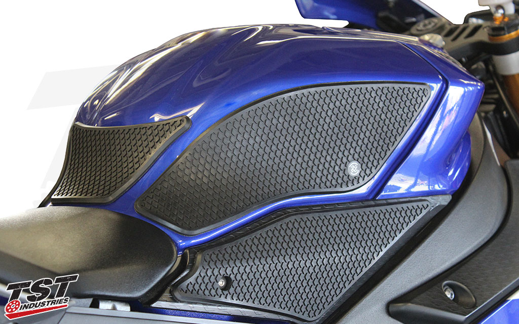 Gain more grip on your Yamaha R1 with TechSpec Tank Grips from TST Industries Gain more grip on your Yamaha R1 with TechSpec Tank Grips from TST Industries