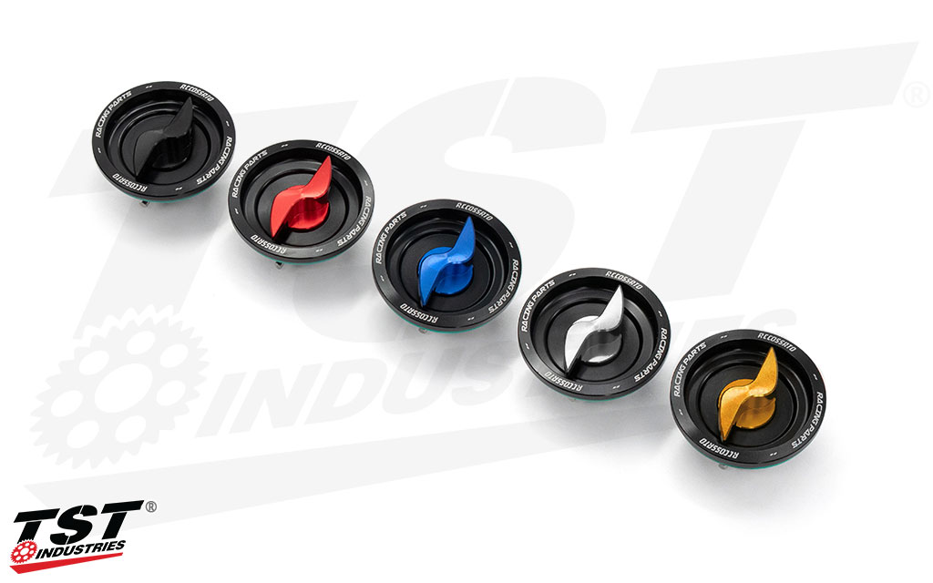 Available Closing Cap Accent Colors.