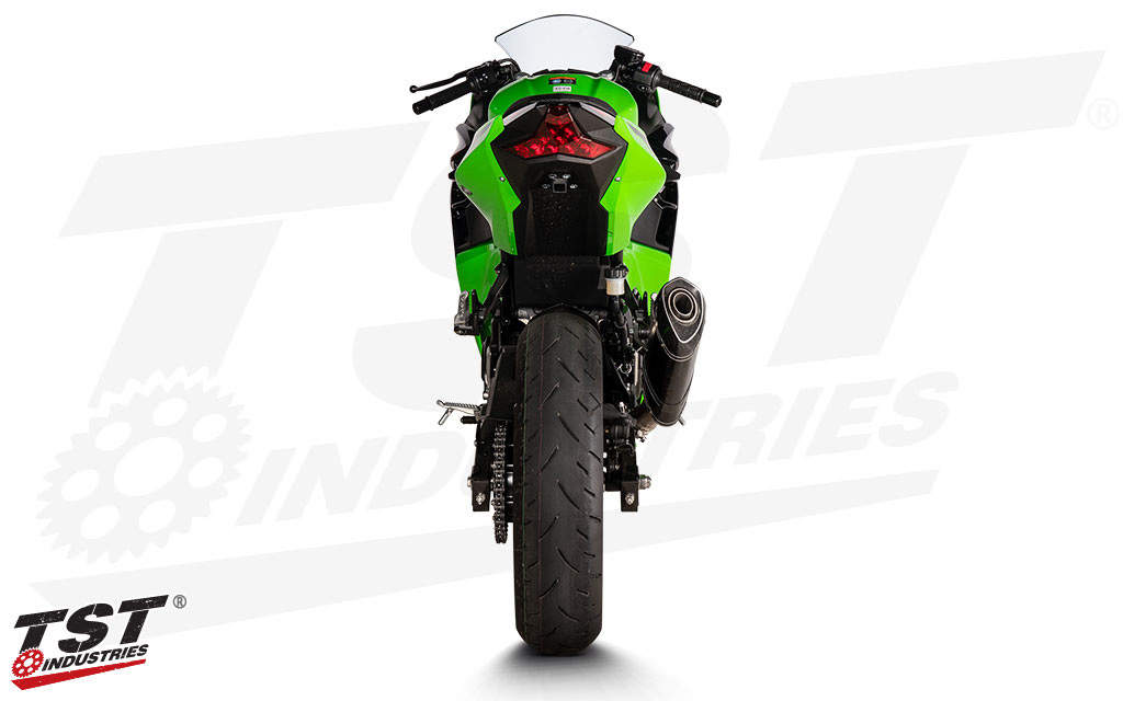 Designed for maximum lean angle on the Ninja 400.