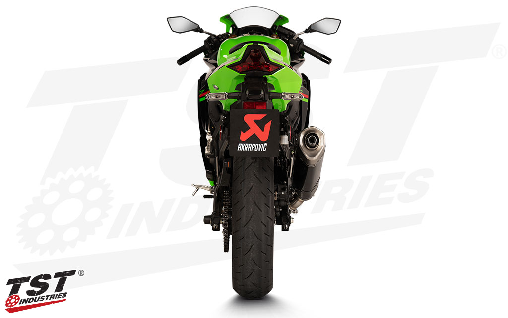 Designed for maximum lean angle on the Kawasaki ZX-4RR / ZX-4R.