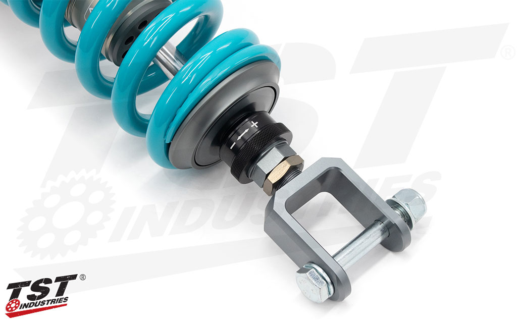 Adjustable length enables you to fine tune your Suzuki GSX-8R / GSX-8S suspension setup.