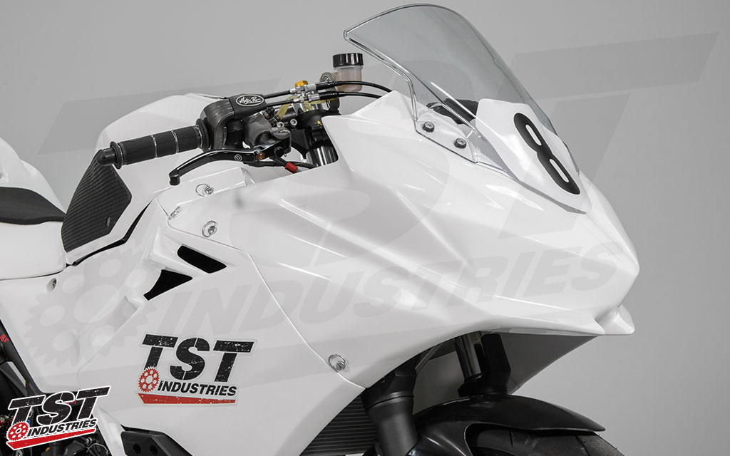 Each fairing comes with a white Aral 9003 gel coat finish that can be used as-is or custom painted.