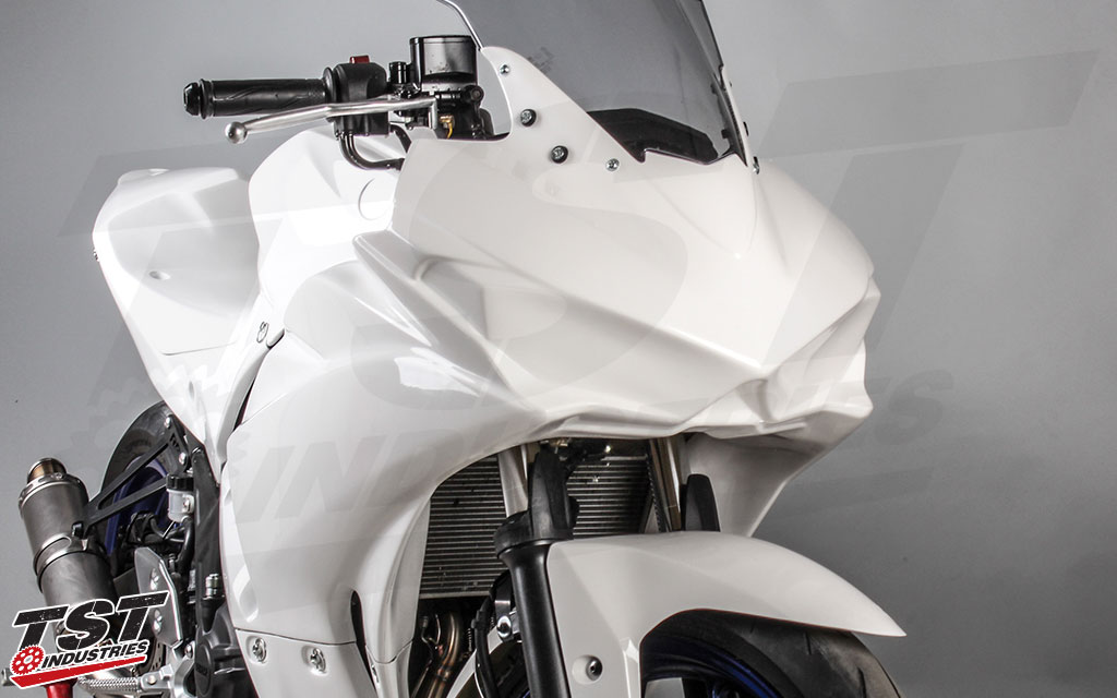 White gel coat can be used as-is or prepped and custom painted - Race Tank Cover and Front Fender NOT included.