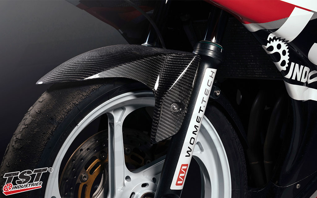 We utilize our Carbon Fiber Front Fender on our championship winning TST R3 Superbike.