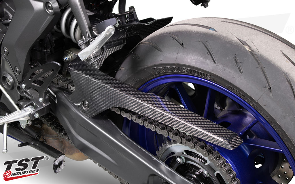 Motorycle Chain Guard Cover CNC Aluminum Rear Tire Hugger Fender Mudguard For Yamaha MT07 2013-2018 FZ07 2015 2016 2017 2018
