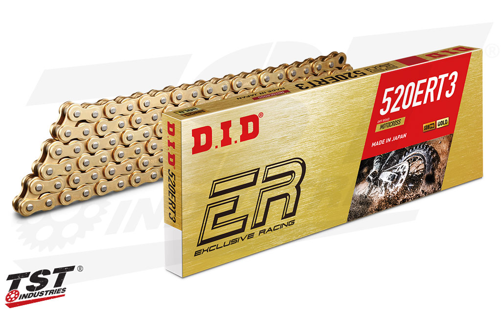 D.I.D 520 ERT3 Series Gold Plated Non O-Ring Off-Road Race Chain