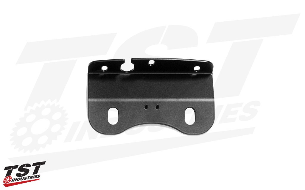 CNC machined components feature a durable black powder coat finish.