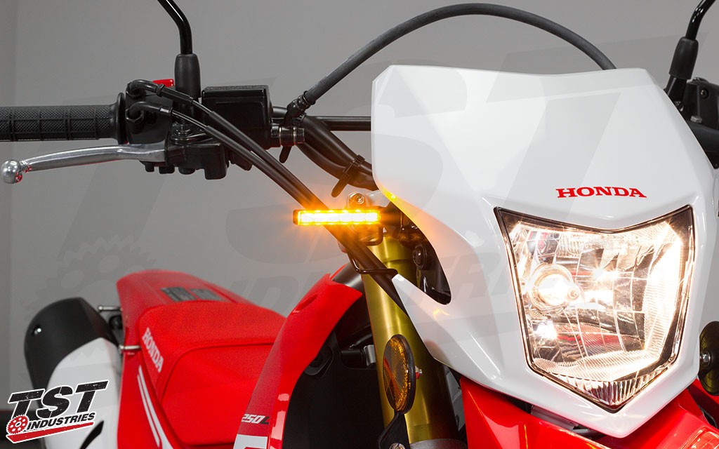 TST LED Front Pod Turn Signal Bundle for Honda CRF250L 2012+