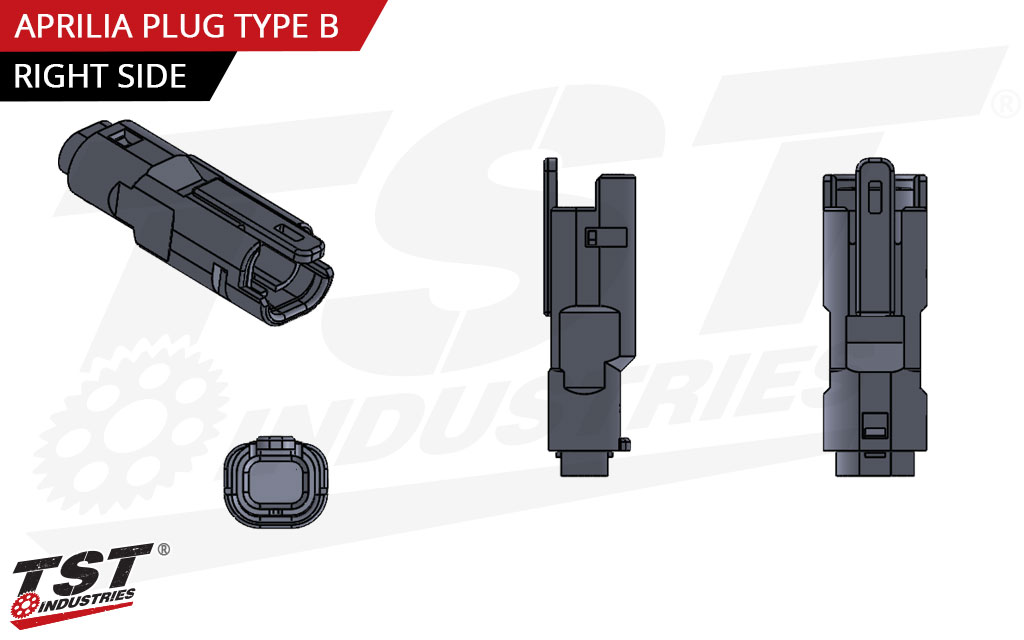 TST Aprilia Plug Type B - Right Side