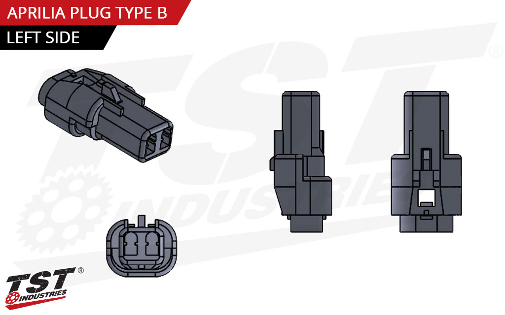 TST Aprilia Plug Type B - Left Side