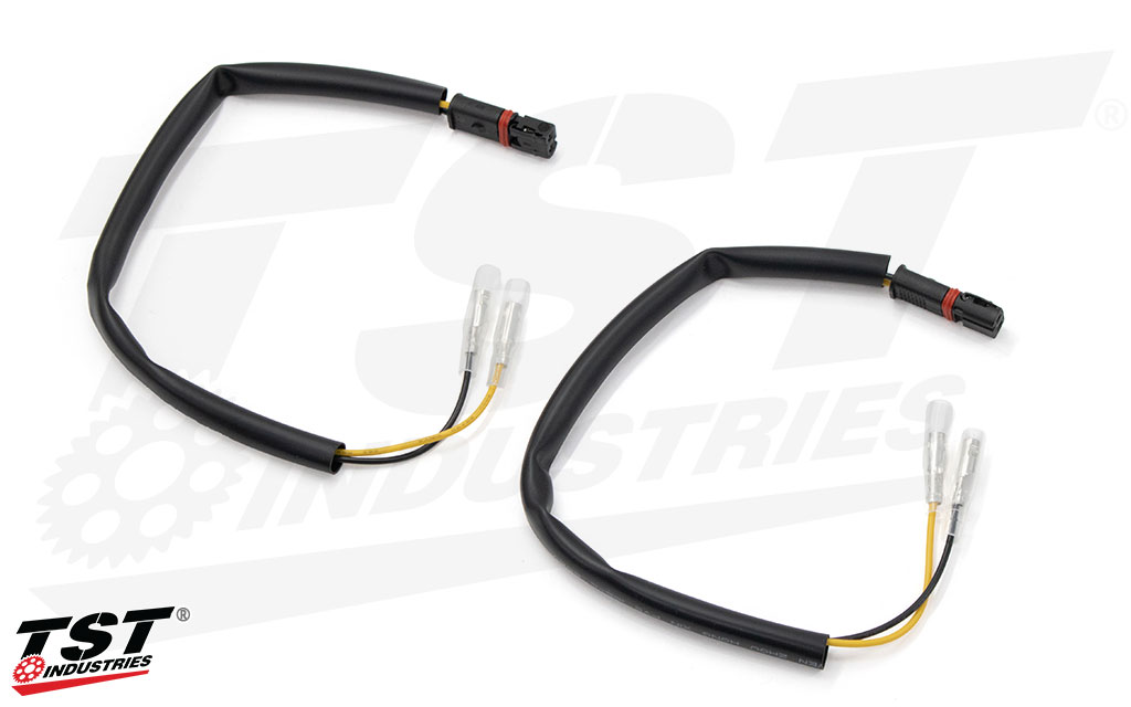 Included TST Turn Signal Plug Adapters for a plug-and-play installation.