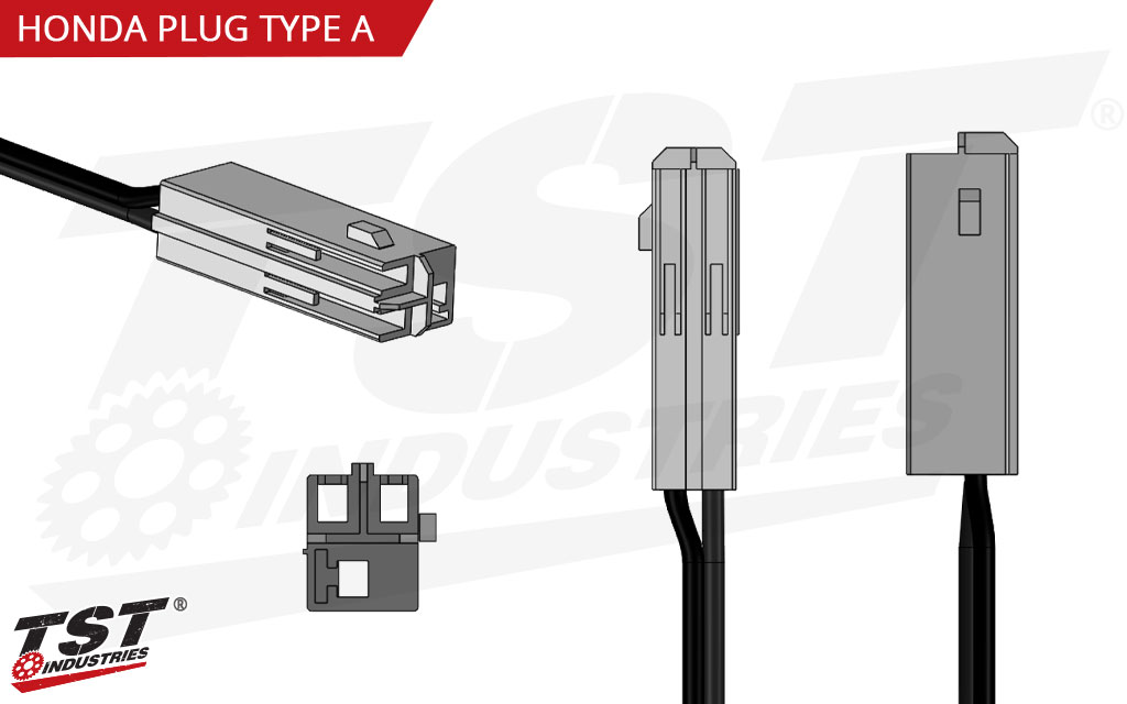 Diagram of the OEM style Honda plug.
