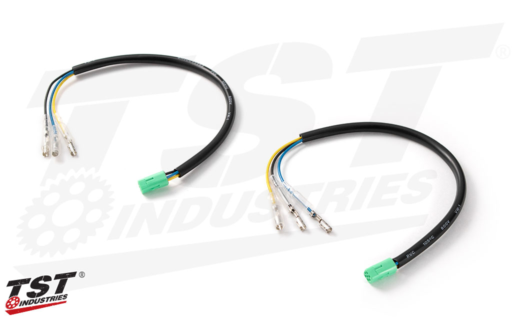 Included wire harness converters enable an easy plug-and-play wiring job.