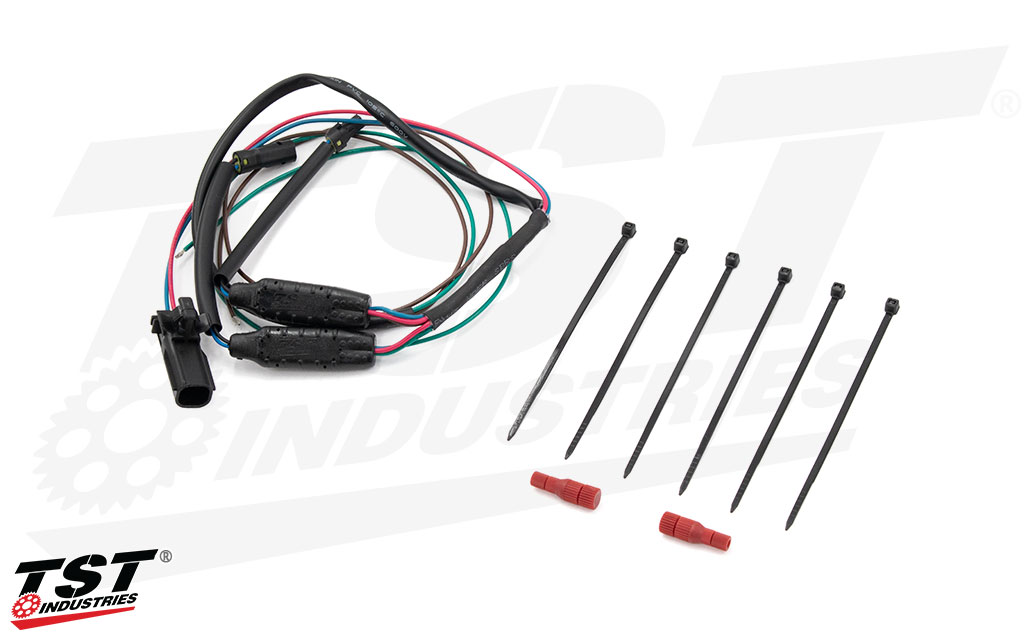 What's included in the TST DRL to Turn Signal Harness Converter for the 2024+ Yamaha MT-09.