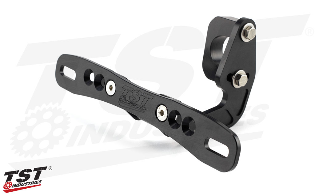 Our Elite-1 Fender Eliminator is made from CNC machined aluminum with a black anodized finish.