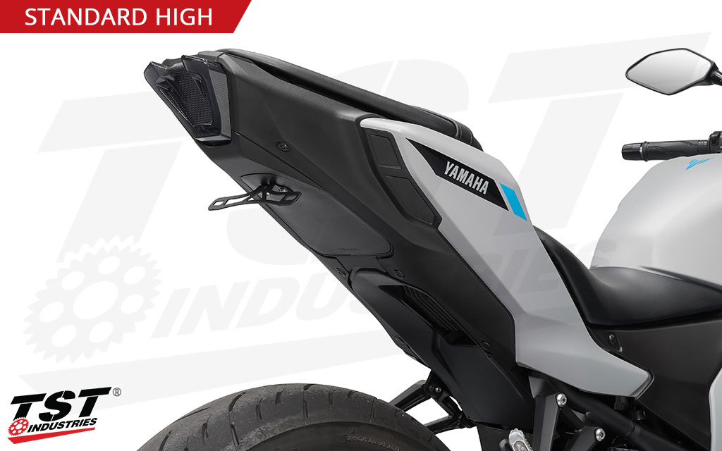 Our fixed bracket mounts to the included undertail closeout.