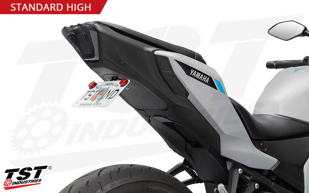 Remount your license plate in a stock location without the extra bulk.