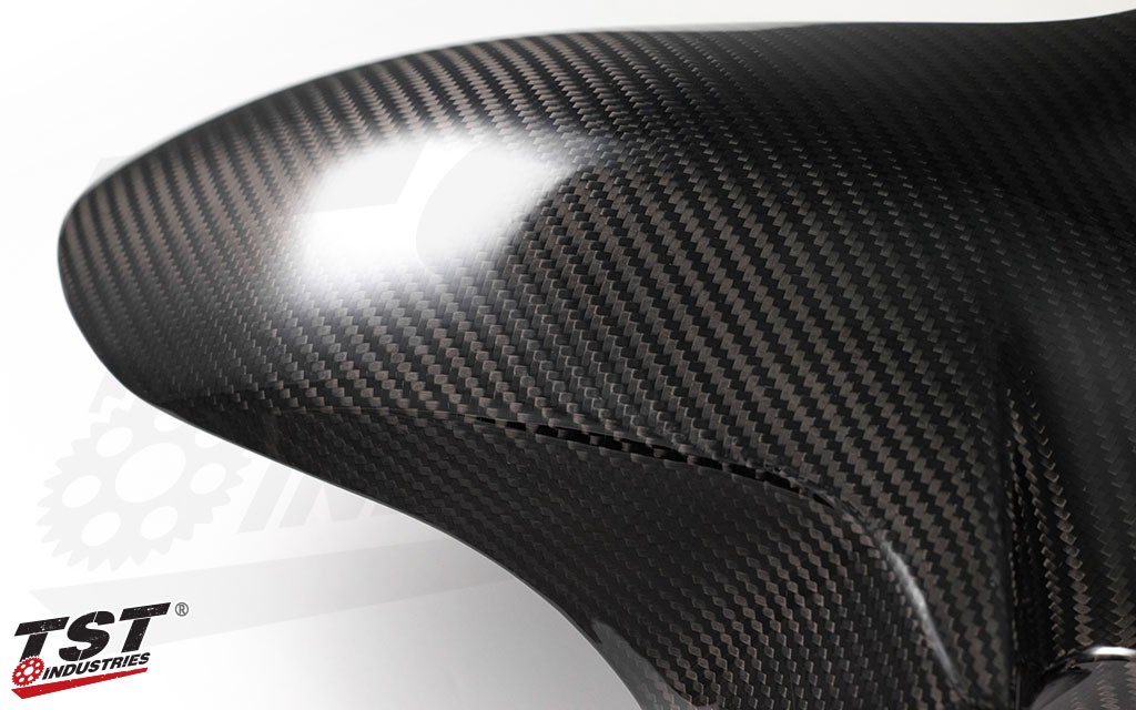 TST Twill Carbon Fiber Front Fender for Yamaha YZF-R3 2015-2018