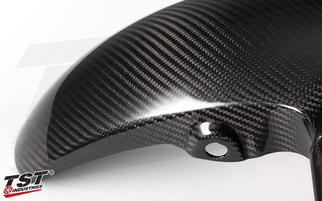 TST Twill Carbon Fiber Front Fender for Yamaha YZF-R3 2015-2018