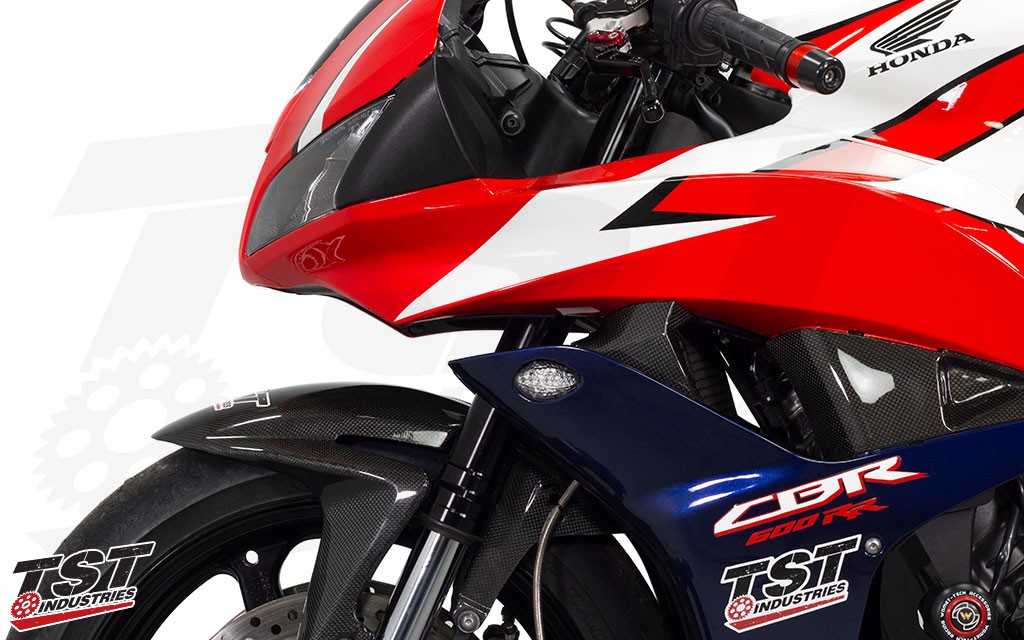 TST LED Front Flushmount Turn Signals for Honda provide a bright and budget friendly signaling option. 