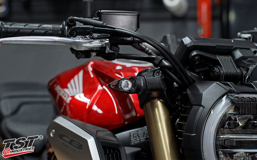 Aggressively styled to match the looks of the Honda CB650R.