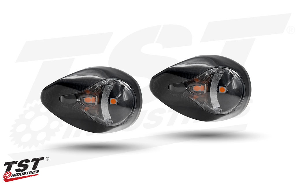 TST LED Front Flush Mount Turn Signals for the Honda Grom.