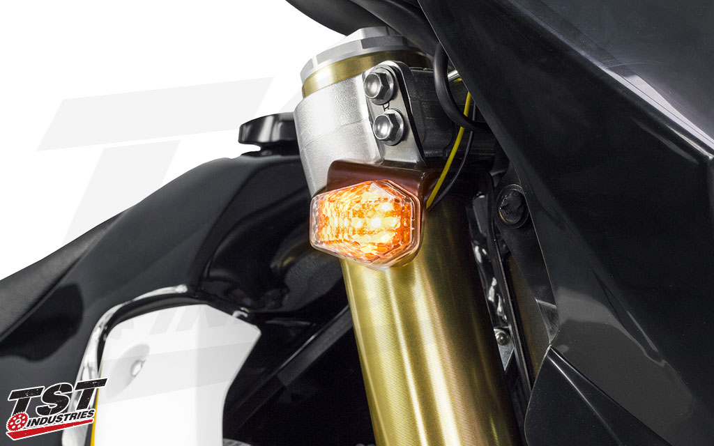 TST LED Front Flushmount Turn Signals for Suzuki DRZ400S / DRZ400SM