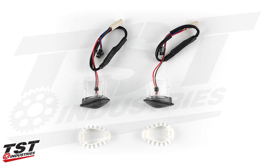 TST GTR Front LED Flushmount Turn Signals for 2015+ Yamaha YZF-R3