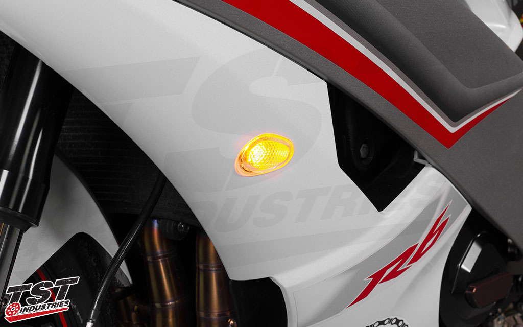 Bright LED indicators help to ensure visibility.