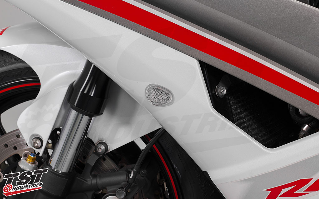 Give your R6 some added style with the TST Industries HALO-GTR Flushmount Signals.
