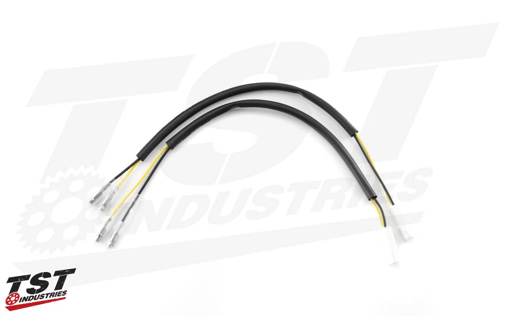 Installation on your Kawasaki is a simple and easy process thanks to the included TST Wire Harness Converters.