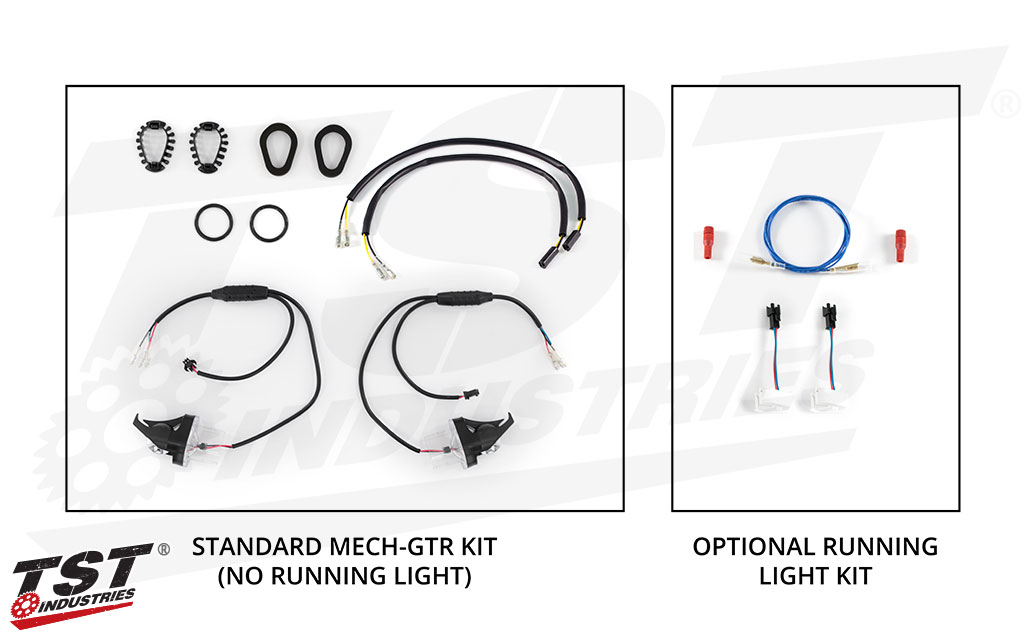TST MECH-GTR Front LED Turn Signals for Suzuki GSX-S750 2017+