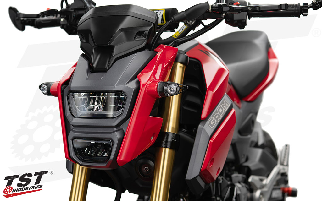 TST MECHGTR LED Front Turn Signals Honda Grom 2017+
